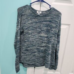 Old Navy Blue Marled Women's Sweater
